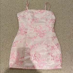 Superdown Blush Pink Floral Dress
